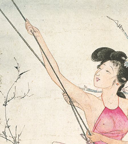 福田-胡也佛的仕女画和最知名的金瓶梅秘戏图